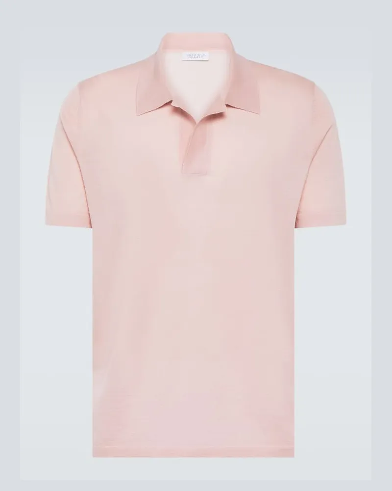 Gabriela Hearst Polopullover Stendhal aus Kaschmir Rosa