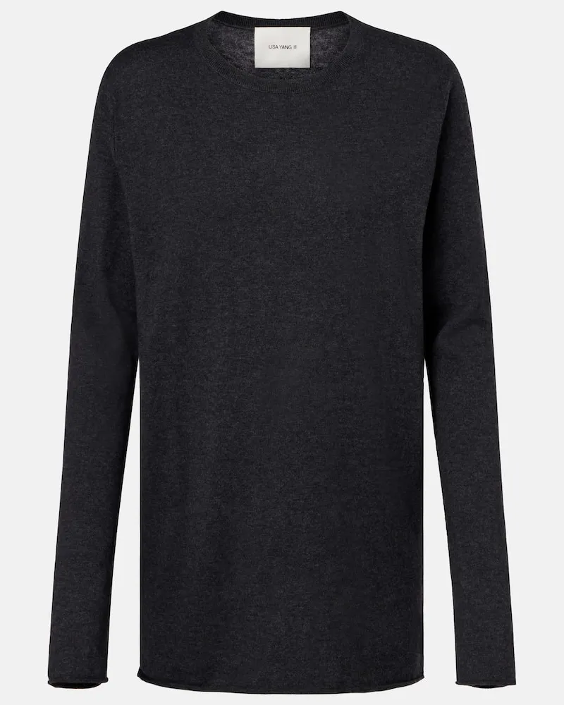 Lisa Yang Pullover Maurie aus Baumwolle und Kaschmir Grau