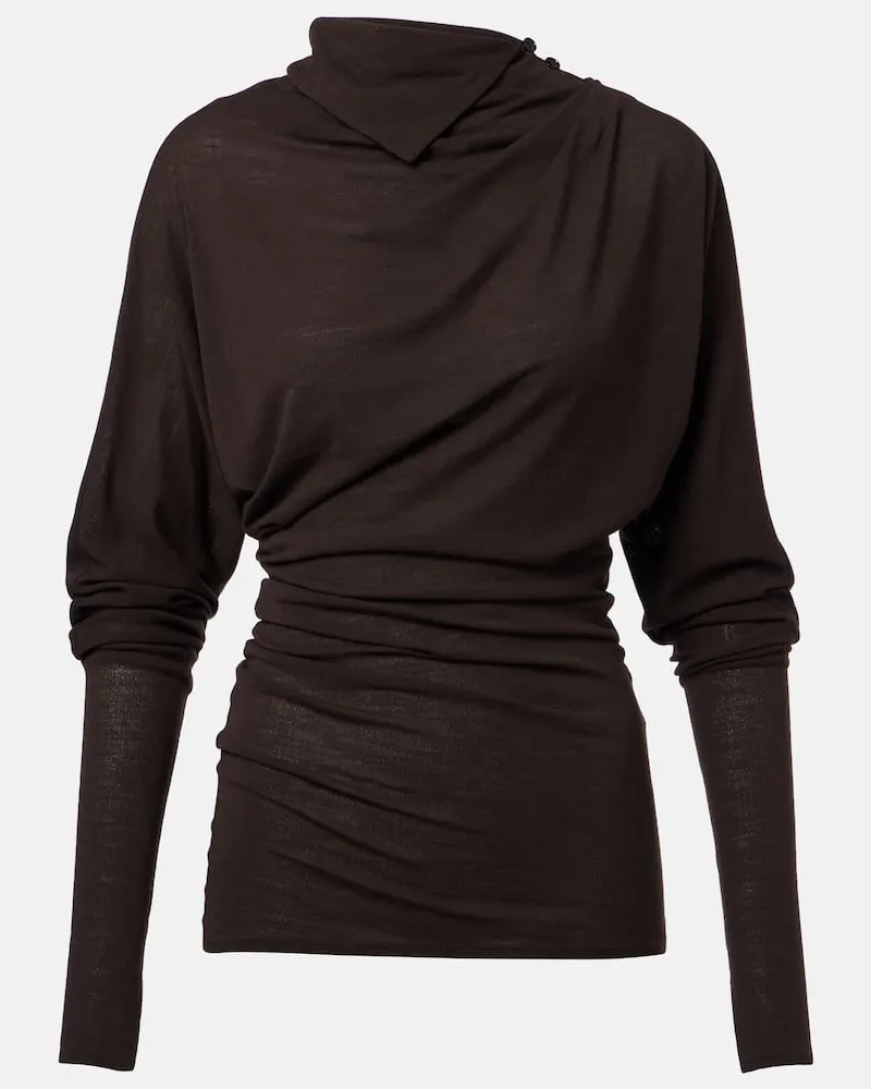 Proenza Schouler Top Golda aus Jersey Braun