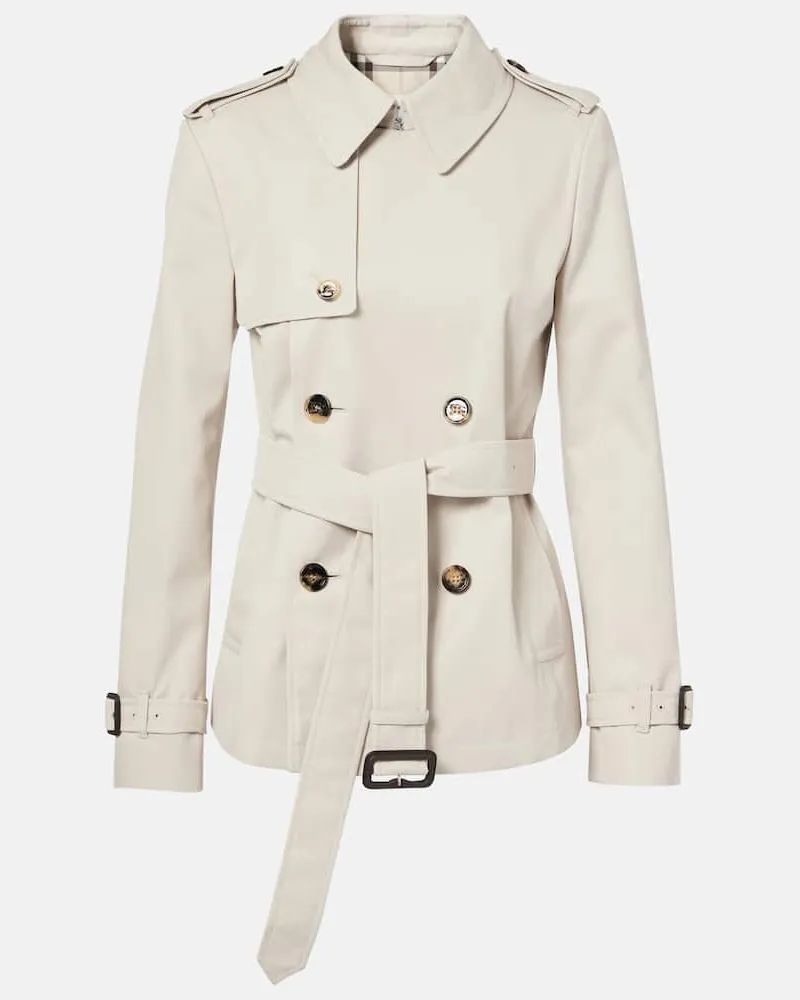 Burberry Trenchcoat aus Gabardine Beige