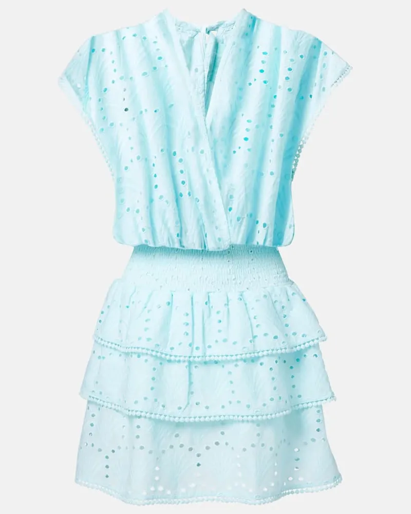 Melissa Odabash Minikleid Jess aus Häkelstrick Blau