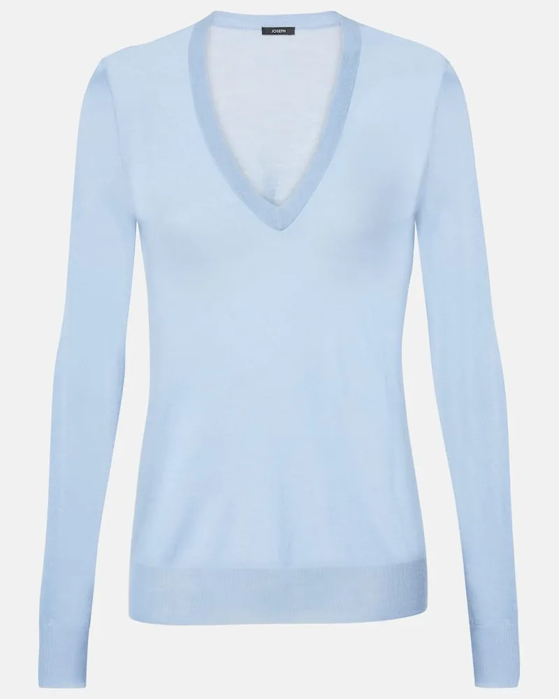 Joseph Pullover Cashair aus Kaschmir Blau
