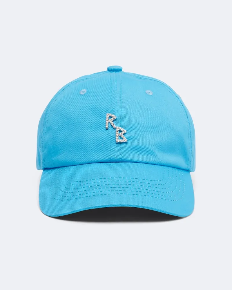 RUSLAN BAGINSKIY Baseballkappe mit Kristallen Blau