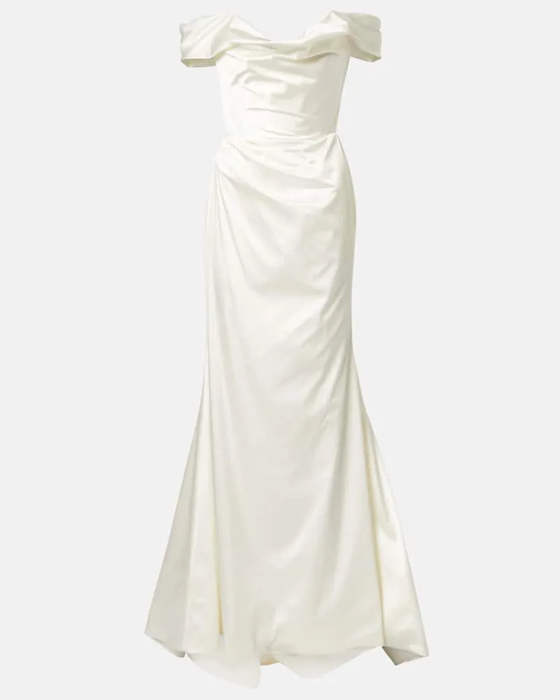 Vivienne Westwood Bridal Robe Nova Cora aus Satin Weiß