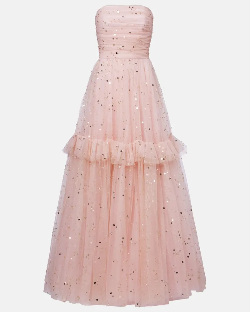 Jenny Packham Robe mit Pailletten Rosa