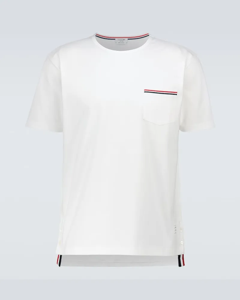 Thom Browne T-Shirt aus Baumwolle Weiß