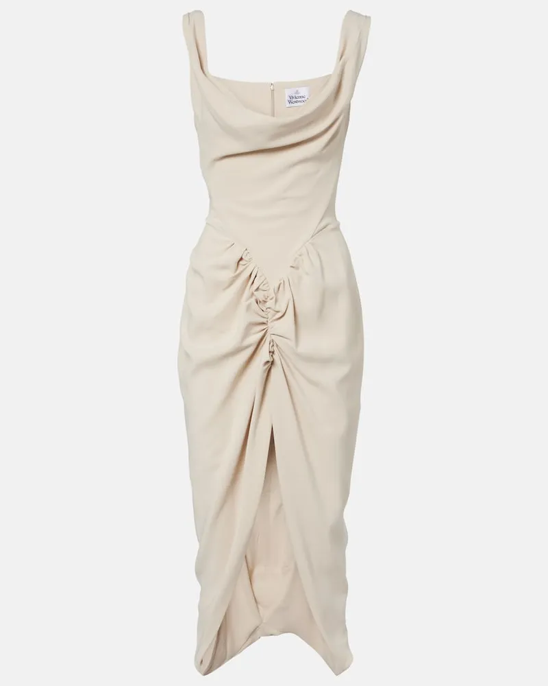 Vivienne Westwood Midikleid Panther Weiß