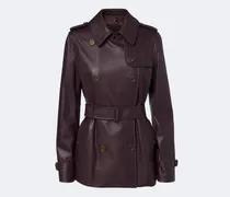 Trenchcoat aus Leder