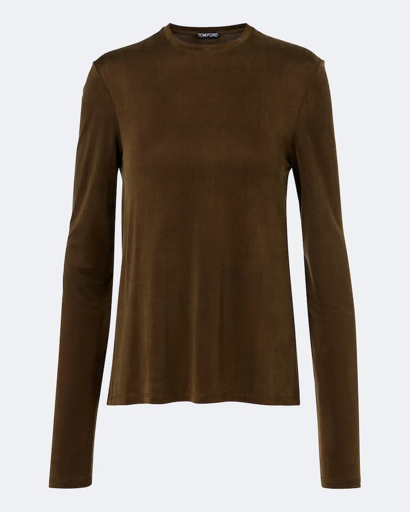 Tom Ford T-Shirt aus Jersey Grün