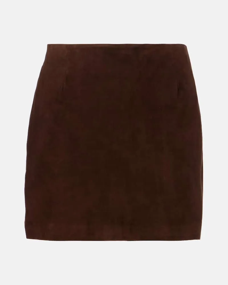 Blazé Milano Blazé Milano Minirock Coci aus Veloursleder Braun