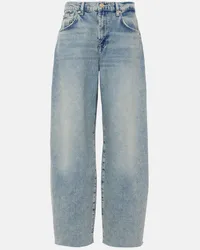 7 for all mankind High-Rise Wide-Leg Jeans Bonnie Blau