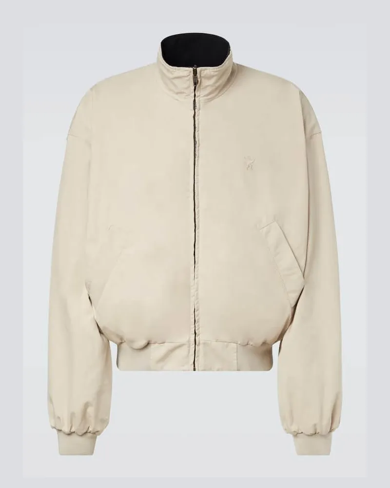 Balenciaga Wendbarer Blouson aus einem Baumwollgemisch Beige