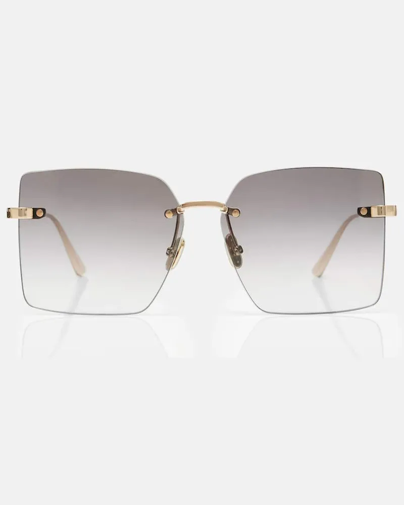 Dior Eckige Sonnenbrille CDior S3U Gold