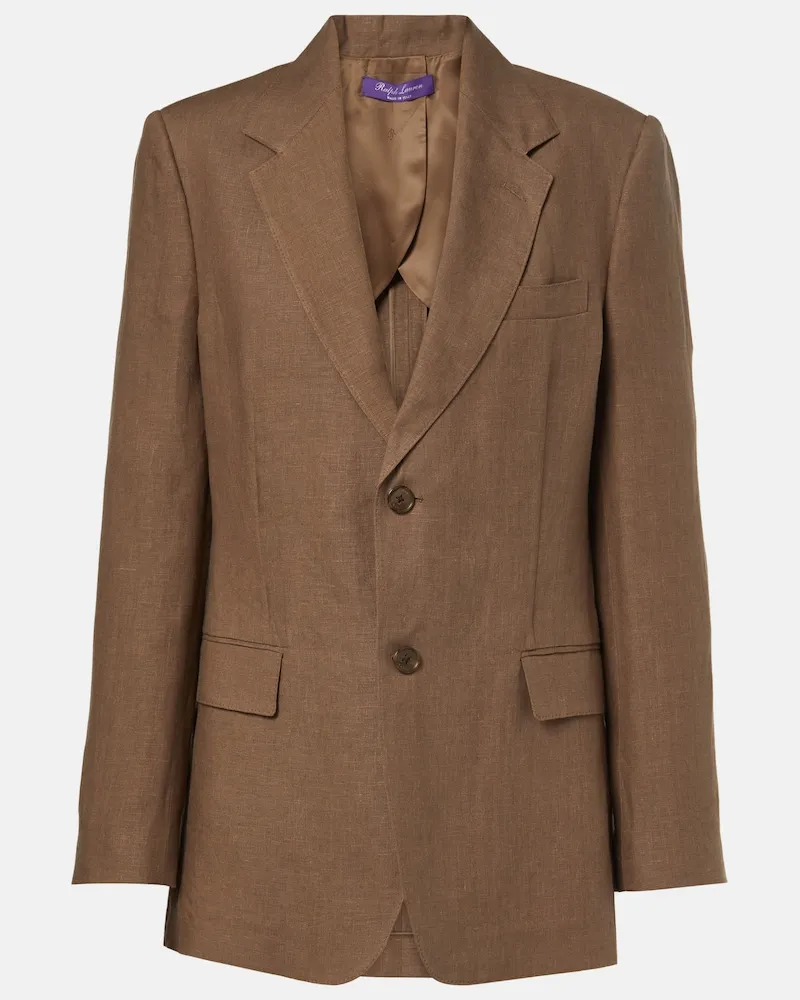 Ralph Lauren Blazer Marcy aus Leinen Braun