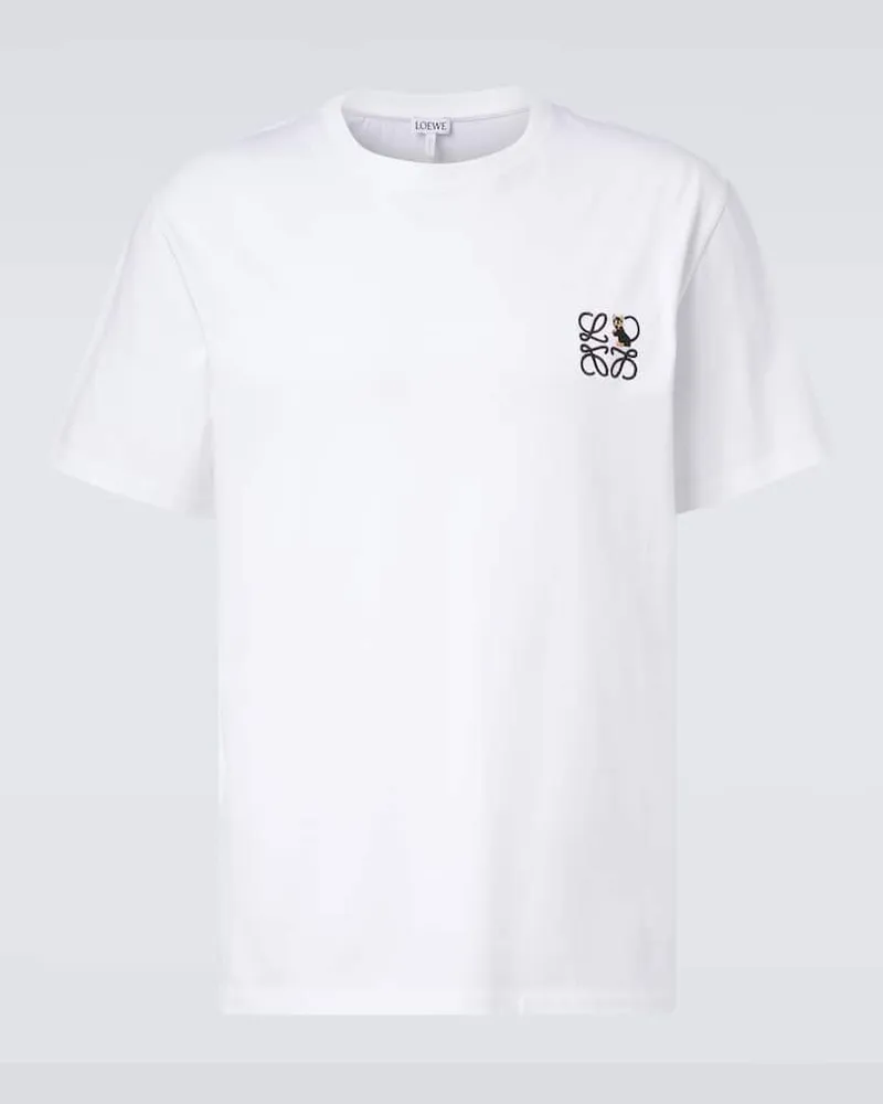 Loewe X Louis Wain T-Shirt aus Baumwoll-Jersey Weiß