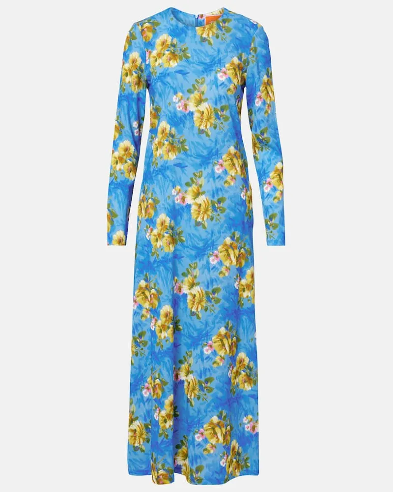 La DoubleJ Maxikleid Swing Blau