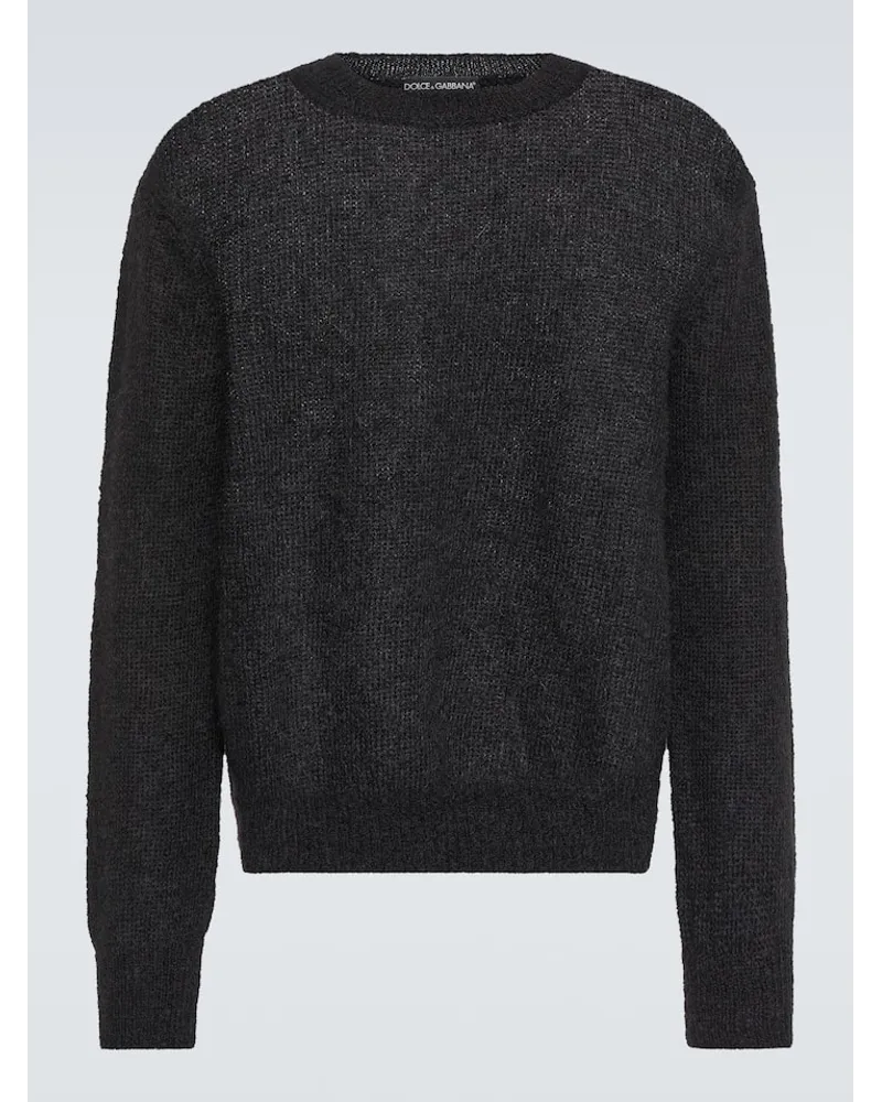 Dolce & Gabbana Pullover aus einem Mohairgemisch Schwarz