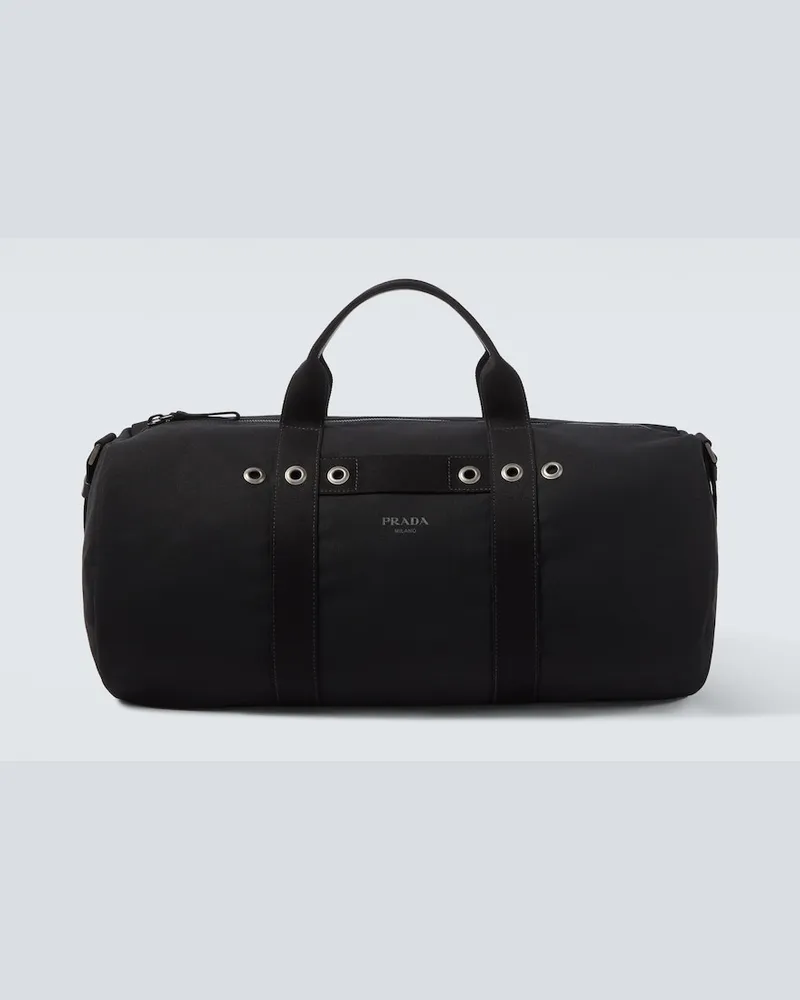 Prada Weekender aus Canvas Schwarz