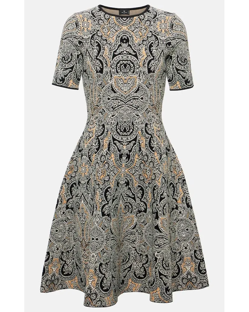 Etro Bedrucktes Minikleid Schwarz