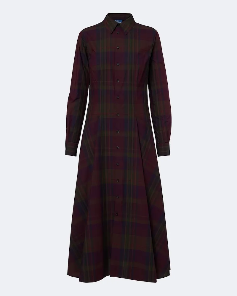 Ralph Lauren Hemdblusenkleid aus einem Baumwollgemisch Multicolor
