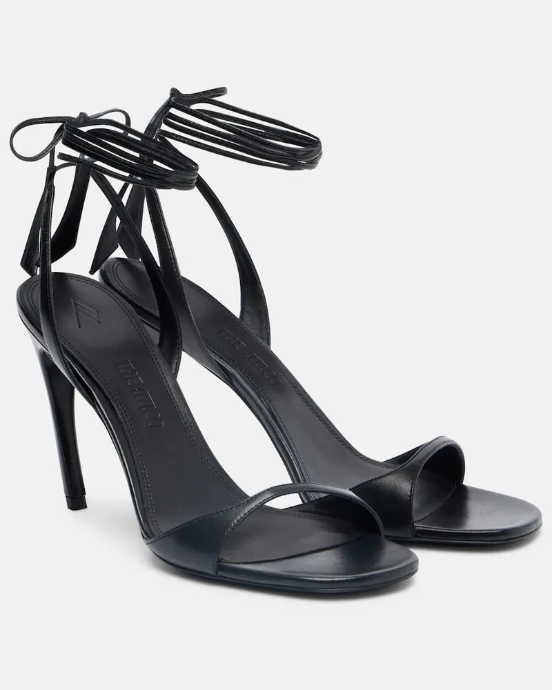 ATTICO Sandalen Ora 95 aus Leder Schwarz