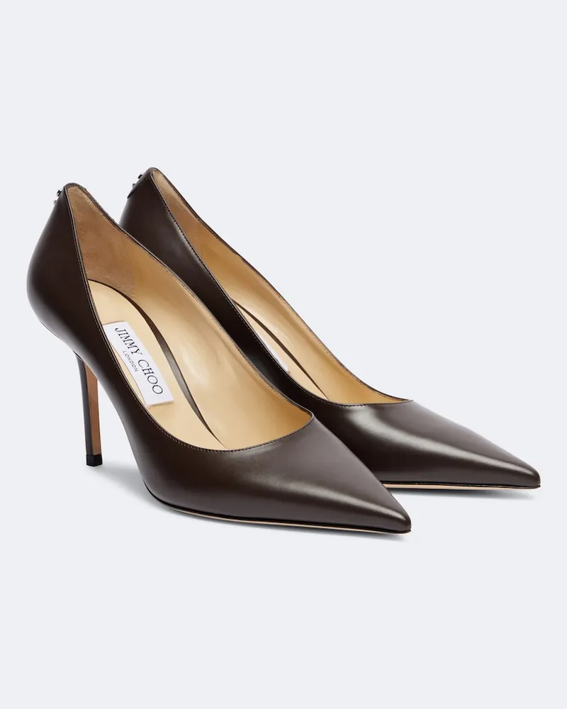 Jimmy Choo Pumps Love 85 aus Leder Braun