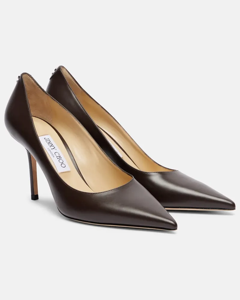 Jimmy Choo Pumps Love 85 aus Leder Braun