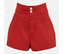 Alaia High-Rise Shorts aus Baumwolle