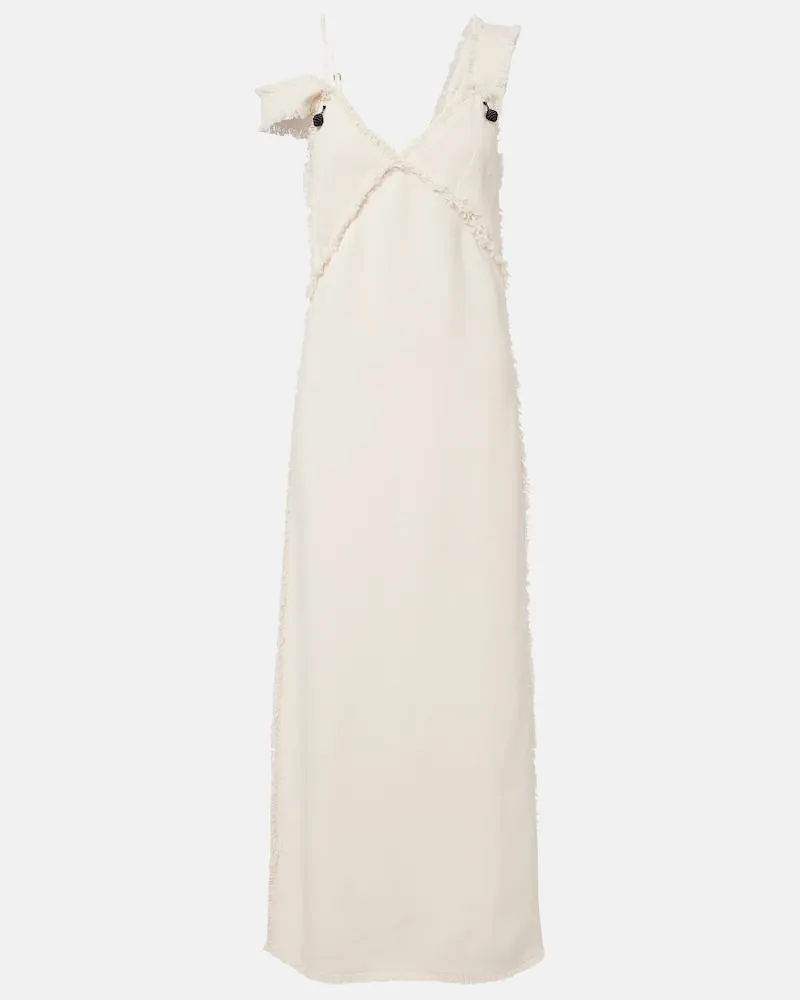 Totême Verziertes Maxikleid Beige