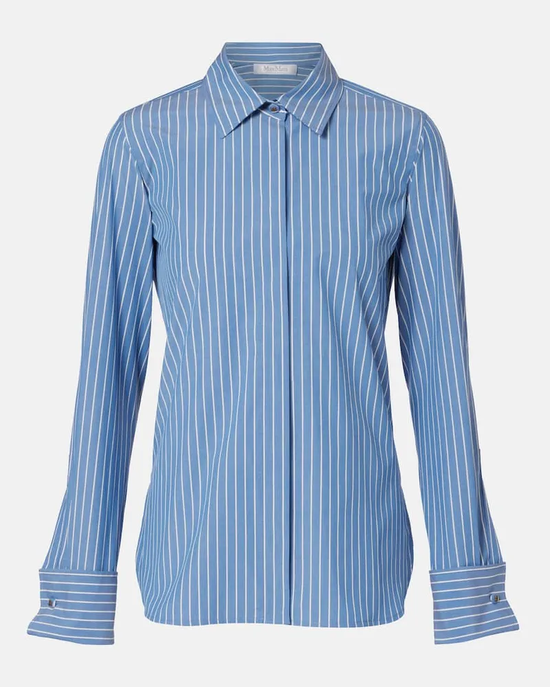 Max Mara Hemd aus Popeline Blau