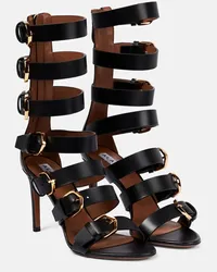 Alaïa Alaia Sandalen aus Leder Schwarz