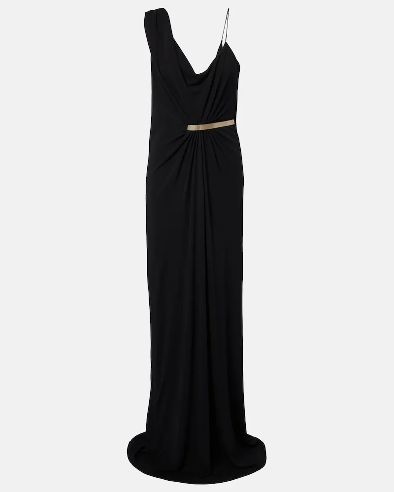 Tom Ford Robe aus Crêpe-Jersey Schwarz