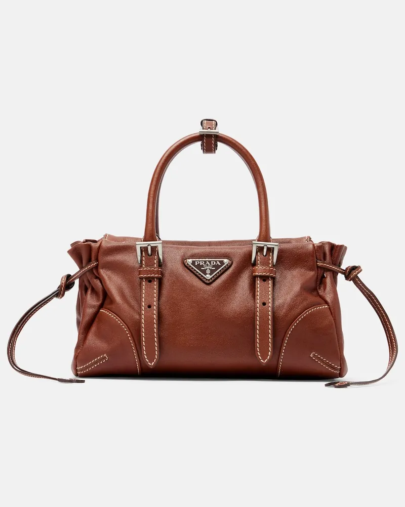 Prada Henkeltasche Prada Bonnie Small aus Leder Braun