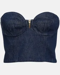 Magda Butrym Bustier-Top aus Denim Blau