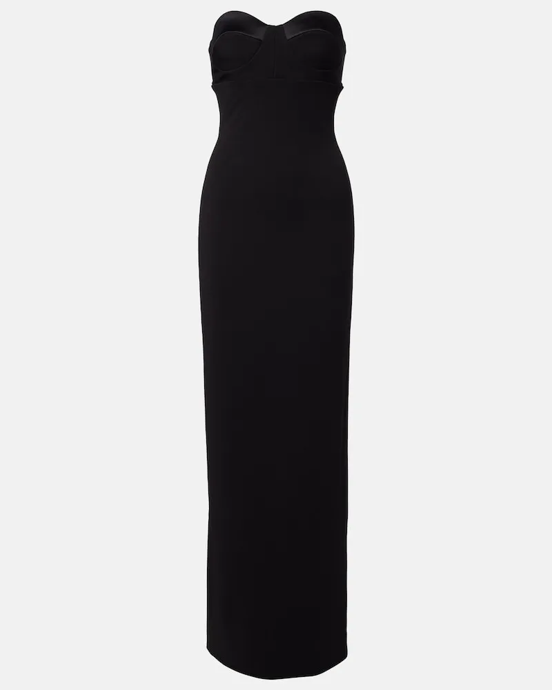 Solace London Maxikleid Keaton aus Crêpe Schwarz