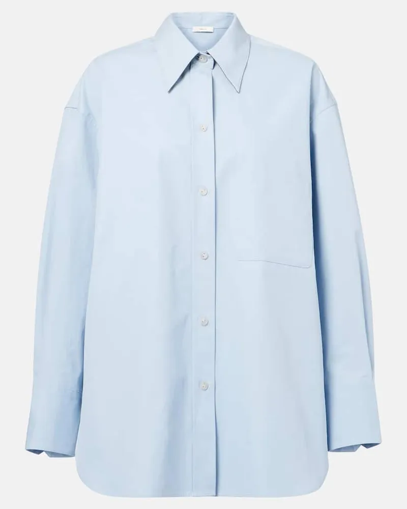 Vince Hemd aus Baumwolle Blau