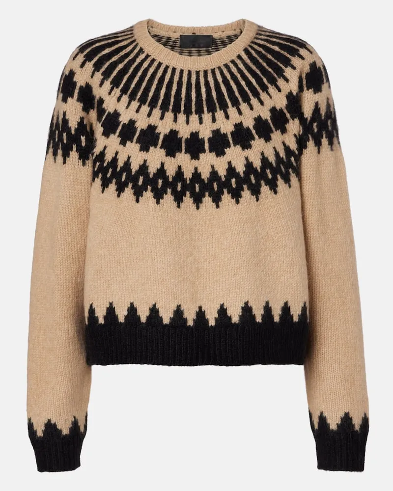 Nili Lotan Pullover Alena aus einem Alpakawollgemisch Beige