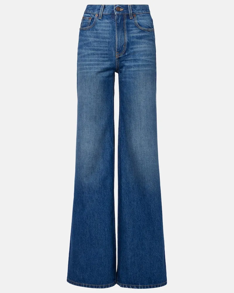 Chloé Chloé High-Rise Flared Jeans Blau