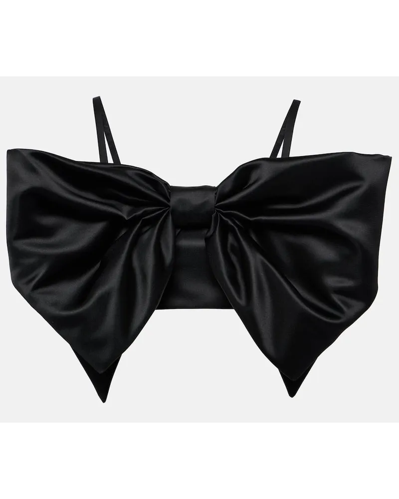 Nina Ricci Bralette aus Duchesse-Satin Schwarz