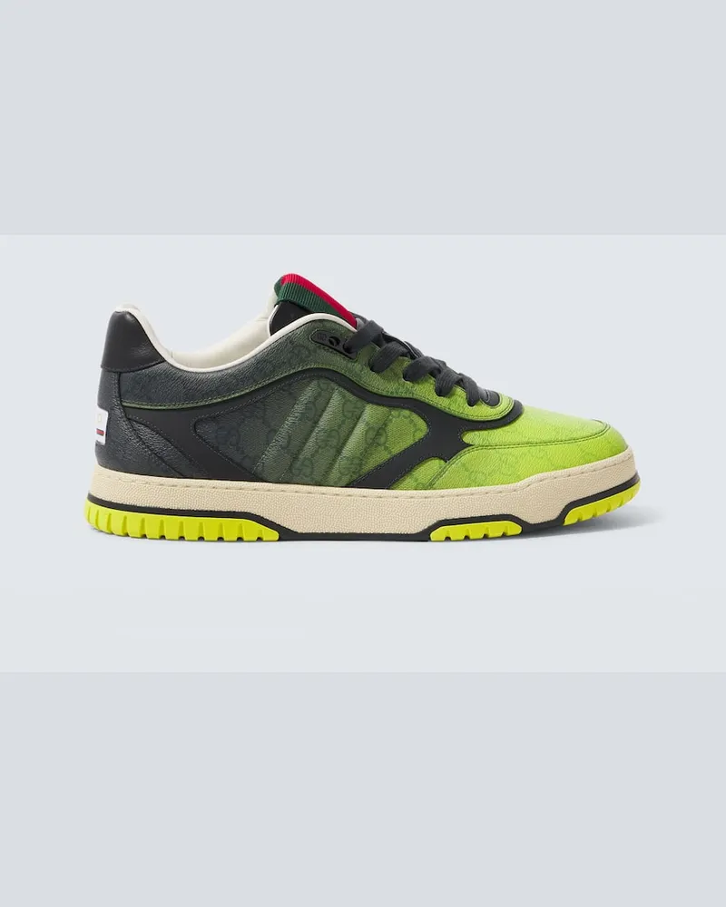 Gucci Sneakers Gucci Re-Web mit Leder Grün