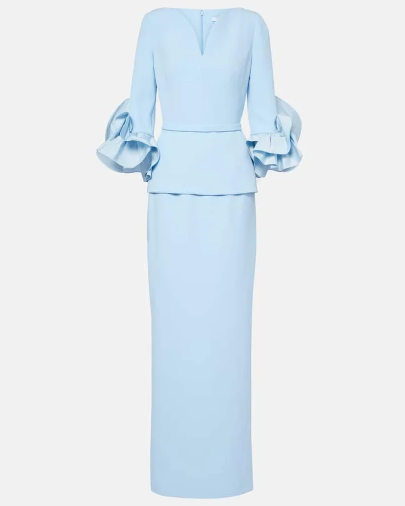 Safiyaa Robe Clemence aus Crêpe Blau