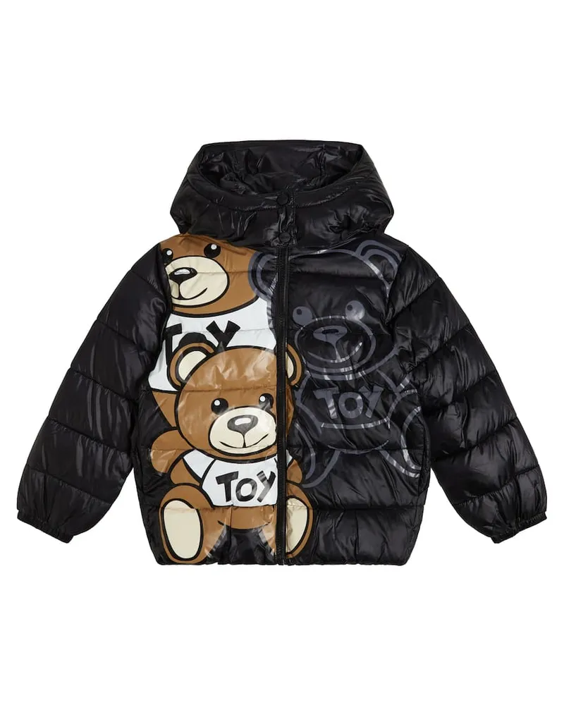 Moschino Wattierte Jacke Schwarz