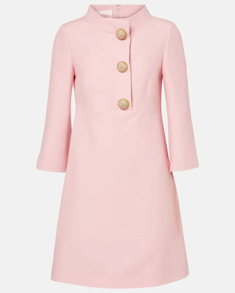 Valentino Garavani Minikleid aus Crepe Couture mit Kristallen Rosa
