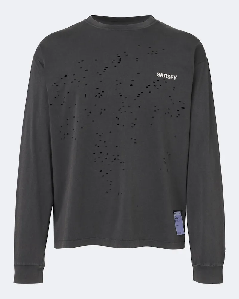 Satisfy Longsleeve MothTech aus Baumwolle Schwarz