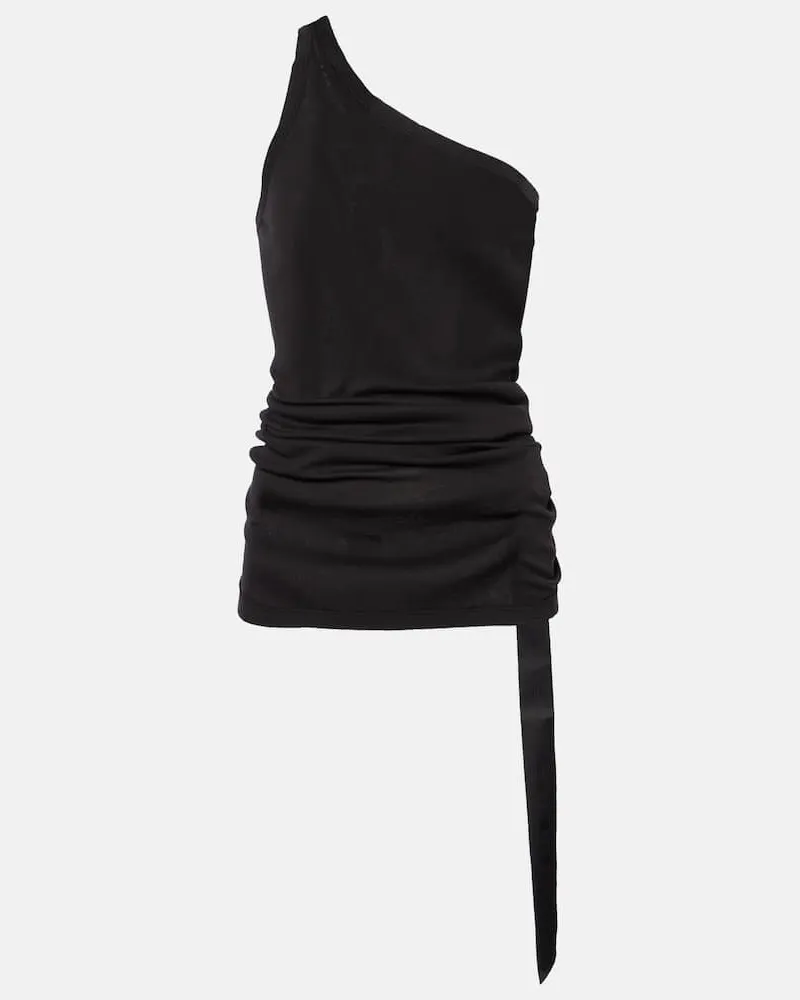 Rick Owens Top Mountain Sweat aus Baumwolle Schwarz