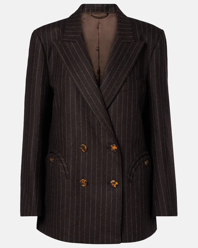 Blazé Milano Blazé Milano Blazer Everynight aus Wolle und Kaschmir Braun