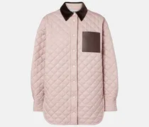 Steppjacke Anagram mit Leder