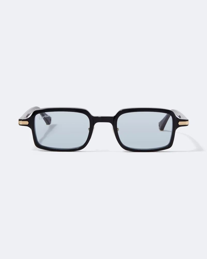 Cartier Eckige Sonnenbrille Première De Cartier Schwarz