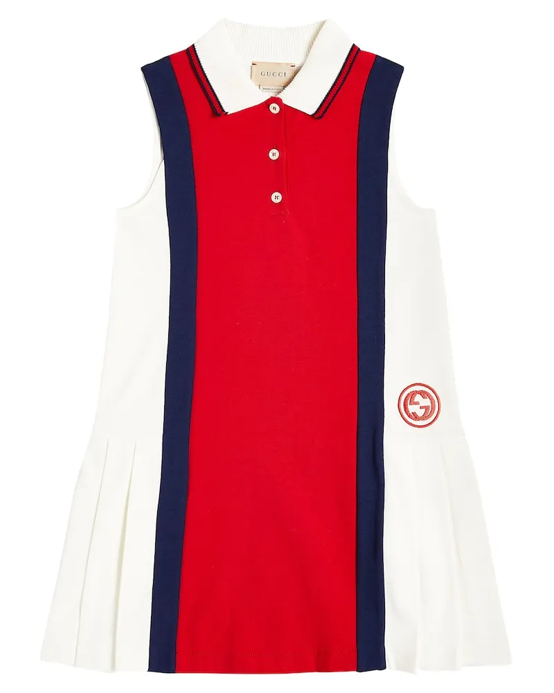 Gucci Kleid aus Baumwoll-Jersey Multicolor