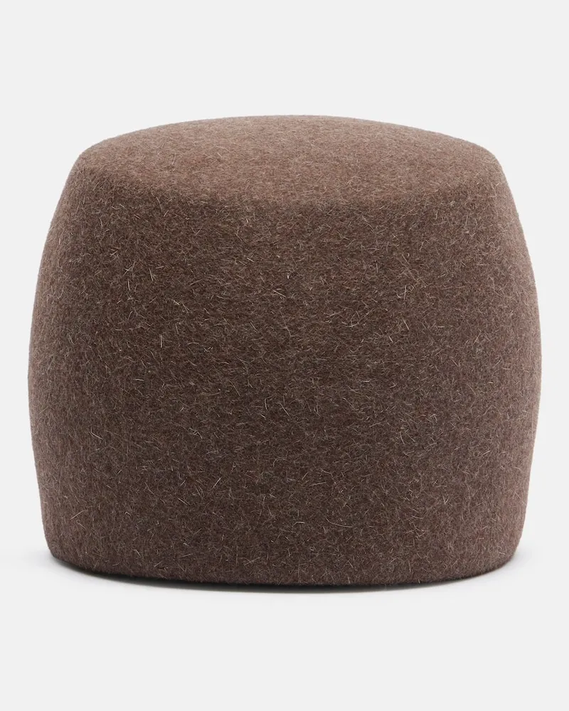 Loro Piana Hut Uma aus Filz Braun